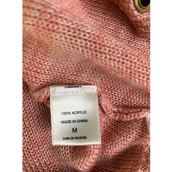 Soho New York&Co Jeans Women's Sweater Size M Tie Pink - Picture 6 of 10